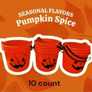 🆕 10 Halloween Pumpkin Trick-or-Treat Buckets